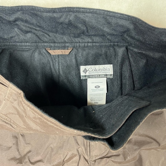 NWT 1X Columbia Lilly Snow Glimmer Brown OmniShield Lined Fleece Snow Pants Warm - Picture 6 of 14